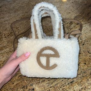 Telfar x ugg reverse shearling mini bag